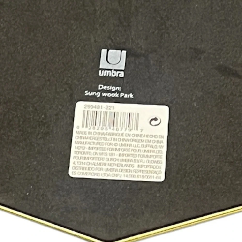 NEW Umbra Display Prisma Tray Sung Wook Park Geometric Gold Tone